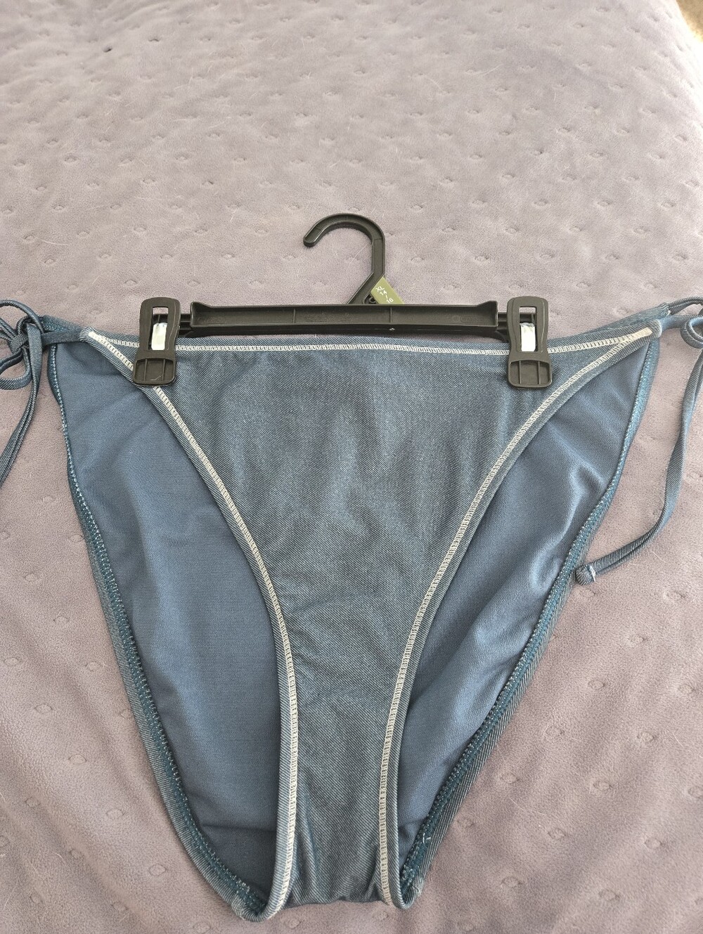Women’s Blue Tie-Side Bikini Bottom